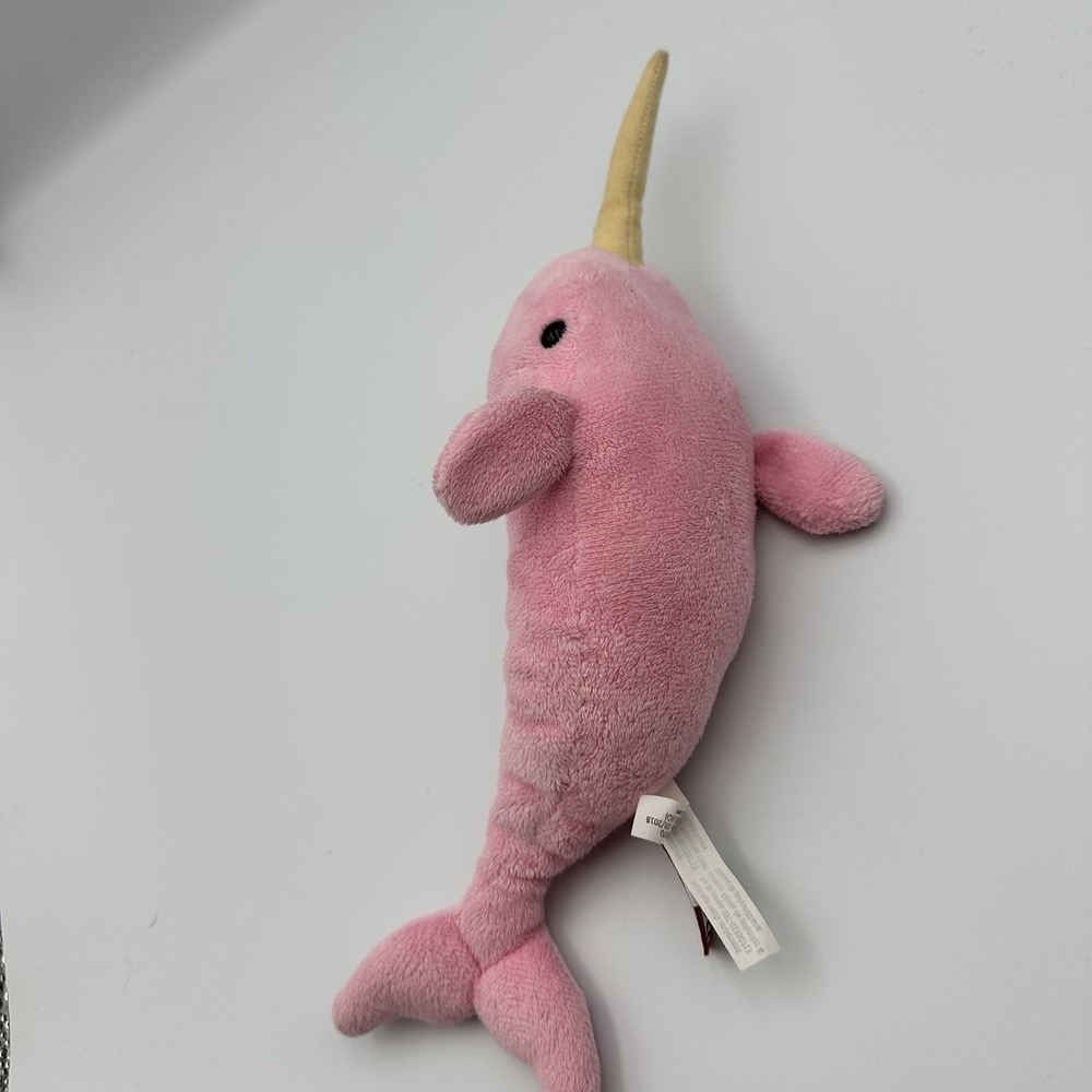Douglas Pink Narwhal Plush Stuffed Animal 13 Inch Soft Whale Unicorn Sea Toy - Picture 5 of 10